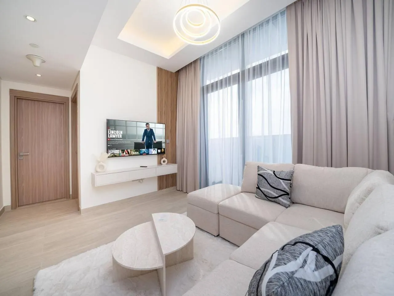 アパート Serene 1-Bedroom Retreat In Azizi Riviera With Calming Tones ドバイ